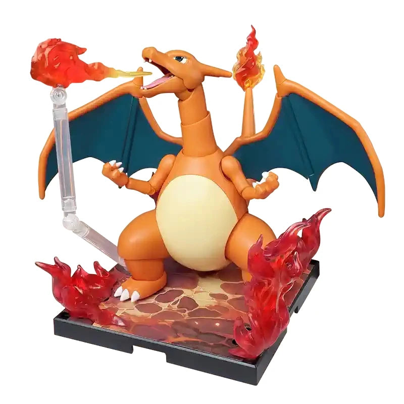 Blokees Pokemon Assembly Action Figure Pikachu Charizard Anime Original Desktop Decoration Kids Customized Toy Birthday Gifts