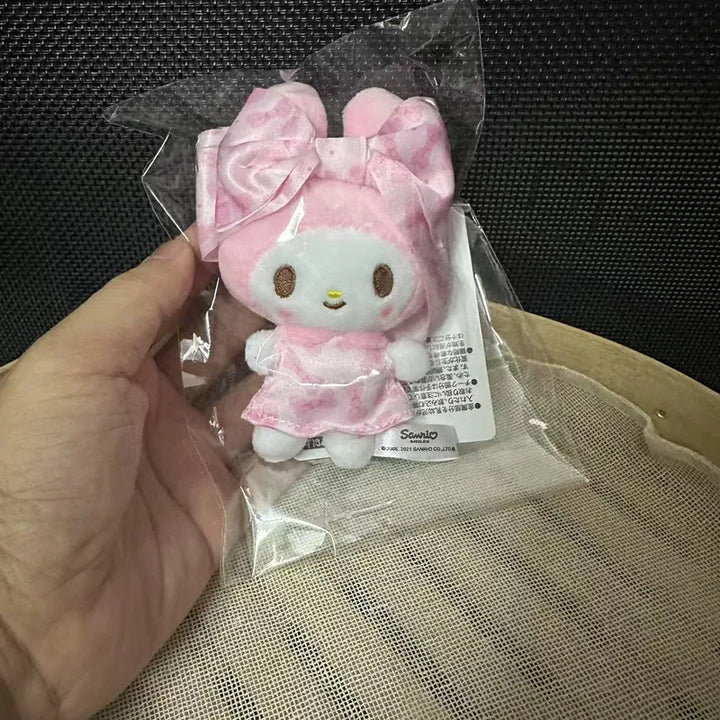 Kawaii Sanrio My Melody 20Th Anniversary Cute Cartoon Candy Pink Plush Toys Keychain Doll Backpack Pendant Girls Holiday Gift