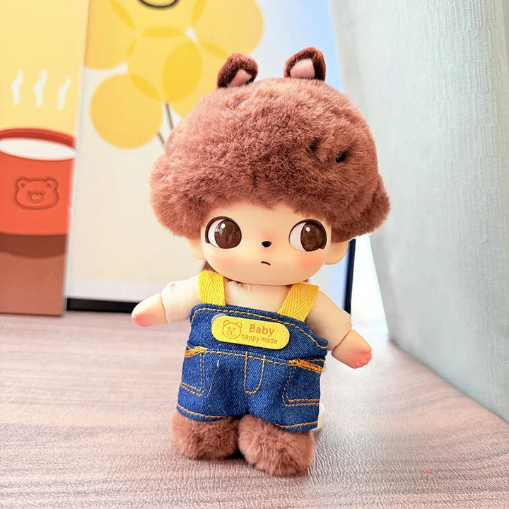 DIMOO WORLD Doll Box Pendulum Accessories Doll Clothes 9 Styles Bib Pants Overalls 15/17cm Labubu Doll Clothes