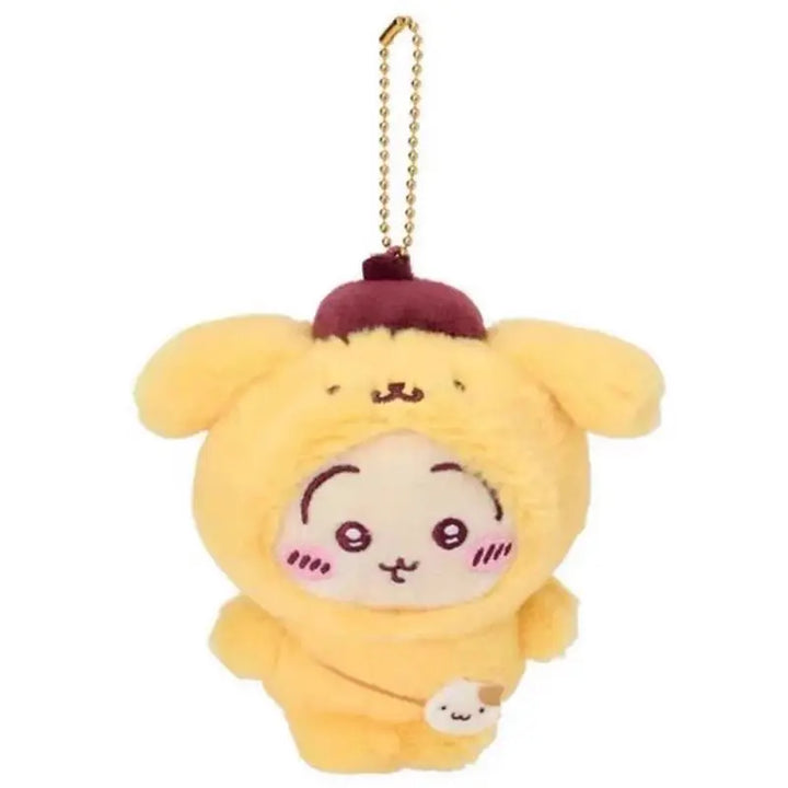 Kawaii Sanrio Kuromi Cinnamoroll Cartoon Plush Toys Backpack Keychain Hello Kitty Accessories Boys Girls Birthday Creative Gifts