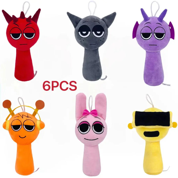 Sprunki Plush Toys Sprunki Plush Doll Sprunki Game Cartoon Pillow Kids Birthday Gifts Stuffed Dolls Christmas Gift