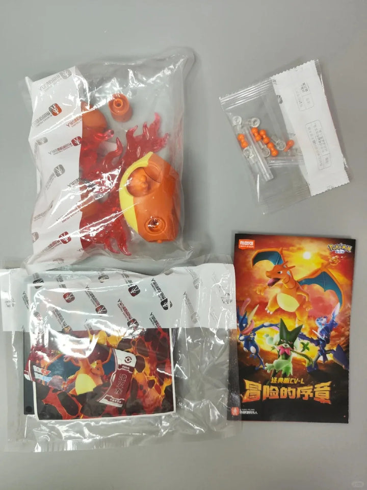 Blokees Pokemon Assembly Action Figure Pikachu Charizard Anime Original Desktop Decoration Kids Customized Toy Birthday Gifts