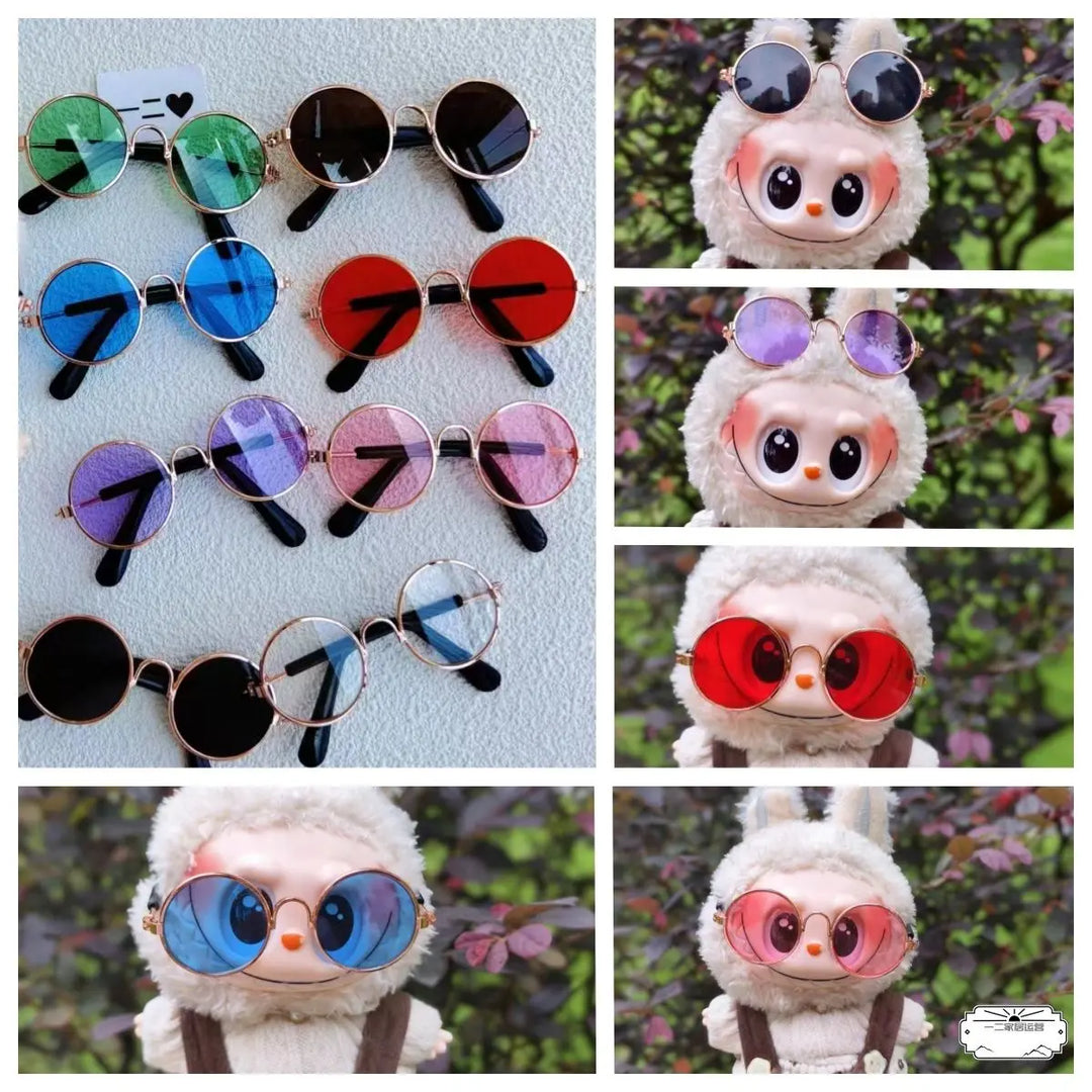 Labubu Doll Grasses Gradient Grasses for Labubu Idol Cool Sunglasses Accessories Girl Doll Glasses