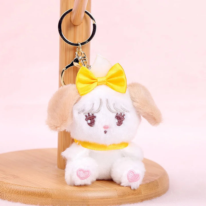 Cute Mikko Plush Pendant Keychain Cartoon Cat Soft Little Doll Backpack Pendant Decoration Children Toy Friends Christmas Gift