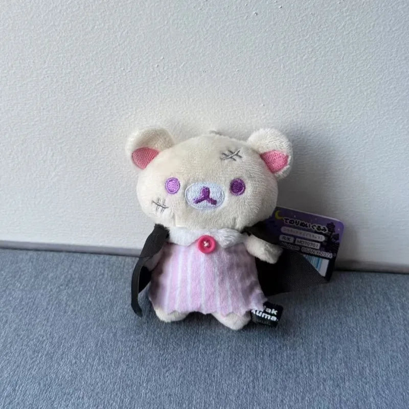 Cartoon‌ Rilakkuma‌ Plush Pendant Key Chain Back Packaging Accessories Creative Soft Cartoon Doll Boys and Girls Halloween Gifts