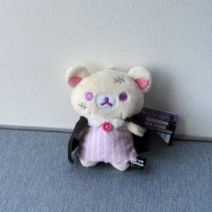 Cartoon‌ Rilakkuma‌ Plush Pendant Key Chain Back Packaging Accessories Creative Soft Cartoon Doll Boys and Girls Halloween Gifts