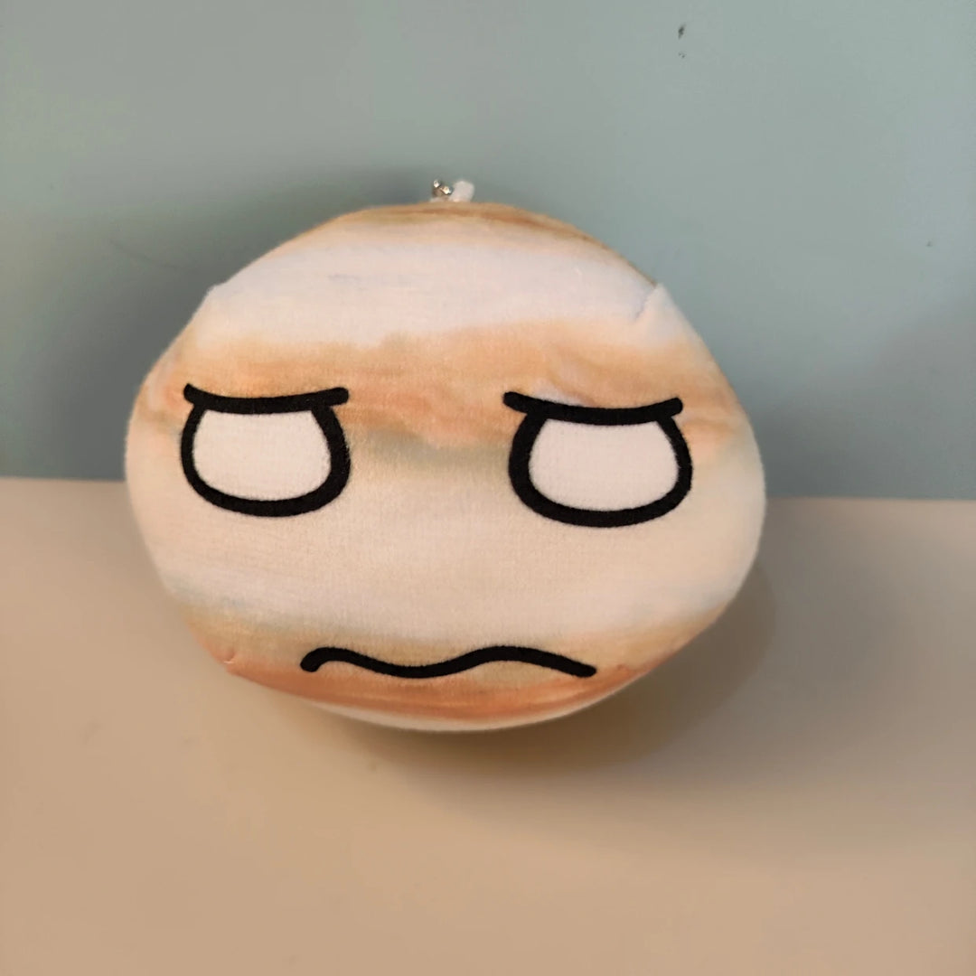 10cm Polandball Plush Doll Keychain Bag Pendant Decor Short Earth Sun Moon Venus Jupiter Mercury Mercury Mars Saturn Toy Gift