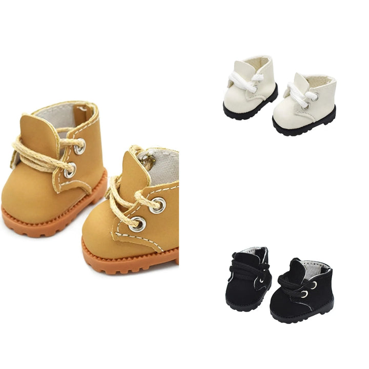 Mini 15cm/17cm Labubu Doll Shoes Martin Boots in Three Colors With First And Second Generation Labubu Plush Dolls