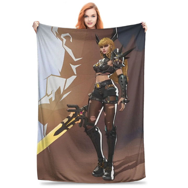 Luna Snow for Rivals Blanket Hero Shooter Video Game Fleece Funny Warm Throw Blanket for Coverlet All Season