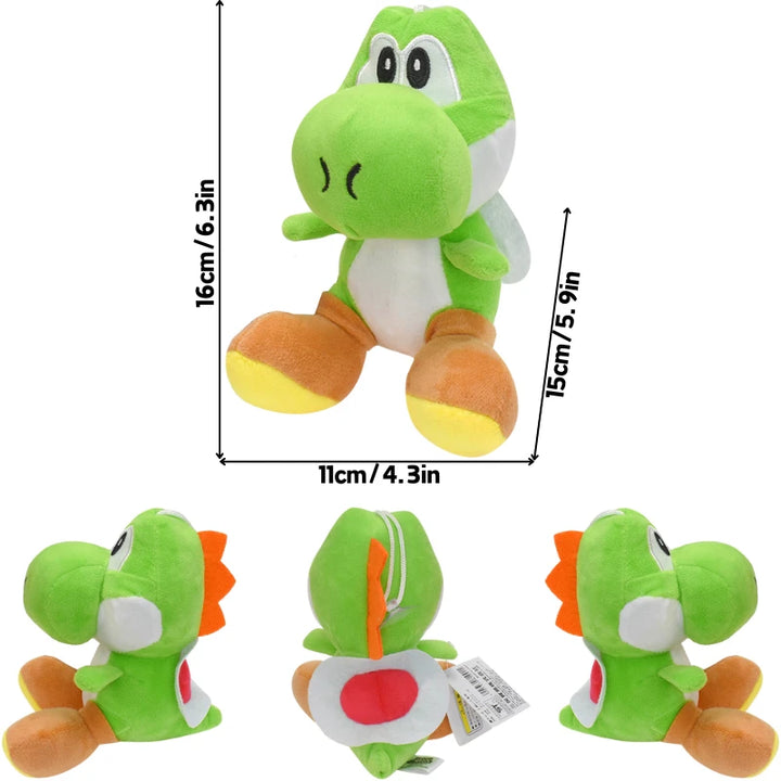 Kawaii Mario Green Blue Pink Black Yoshi Soft Plush Toys Cute Anime Eggs Stuffed Animals Peluche Dolls Festivals Birthday Gifts