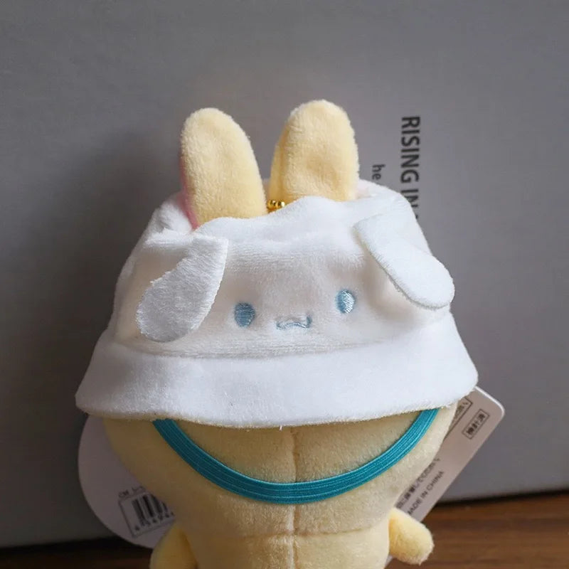 For Labubus doll Outfit Accessories Sanrios Hello Kitty Kuromi Cinnamoroll Melody Doll Hat mini bag Cute Doll Backpack Bag Set