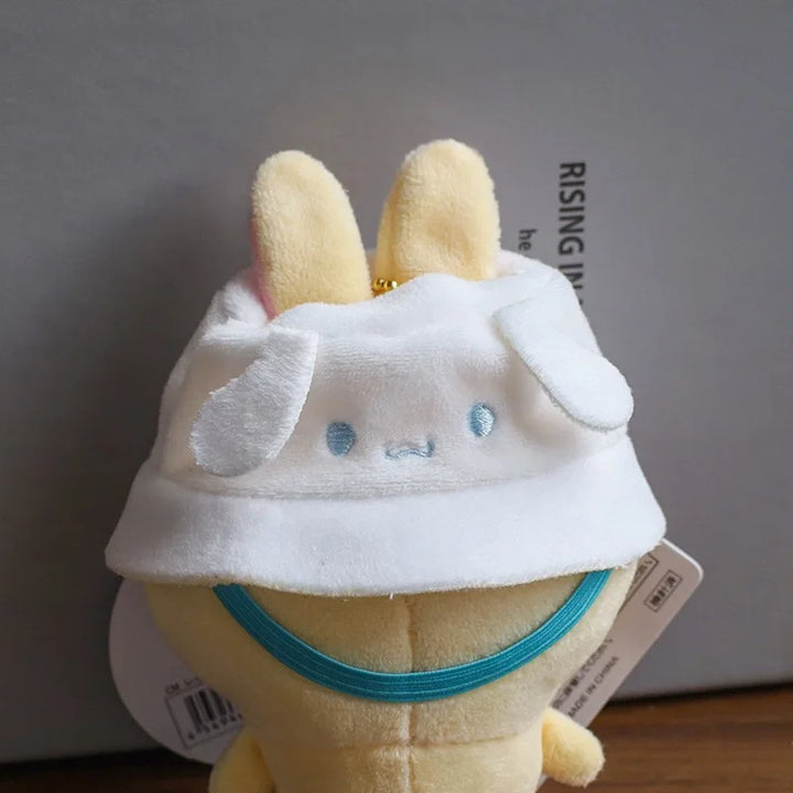 For Labubus doll Outfit Accessories Sanrios Hello Kitty Kuromi Cinnamoroll Melody Doll Hat mini bag Cute Doll Backpack Bag Set