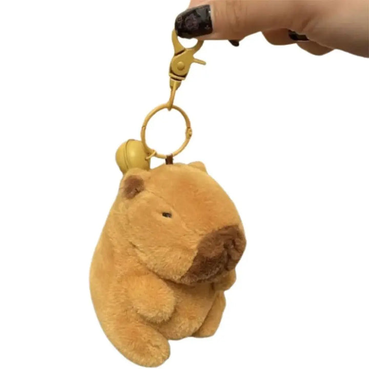 Cute Doll Capybara Plush Keychain Stuffed Guinea Pig Simulation Capibara Soft Doll Plush Gift Animal Capy Anime Fluffty Toy