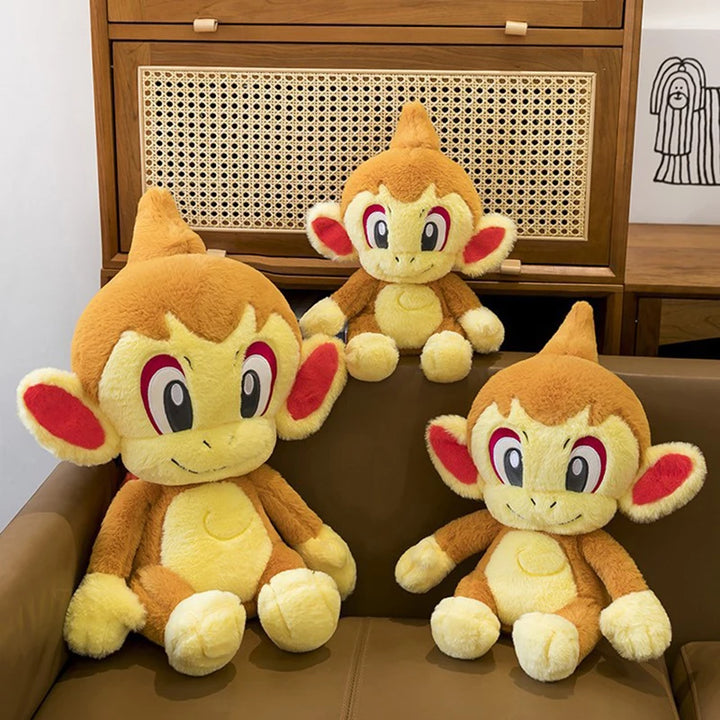 30/50cm Chimchar Pokemon Large Plush Toys Anime Doll Cute Giant Pokémon Monkey Cute Cartoon Stuffed Plushie Pillow Gift for Kids