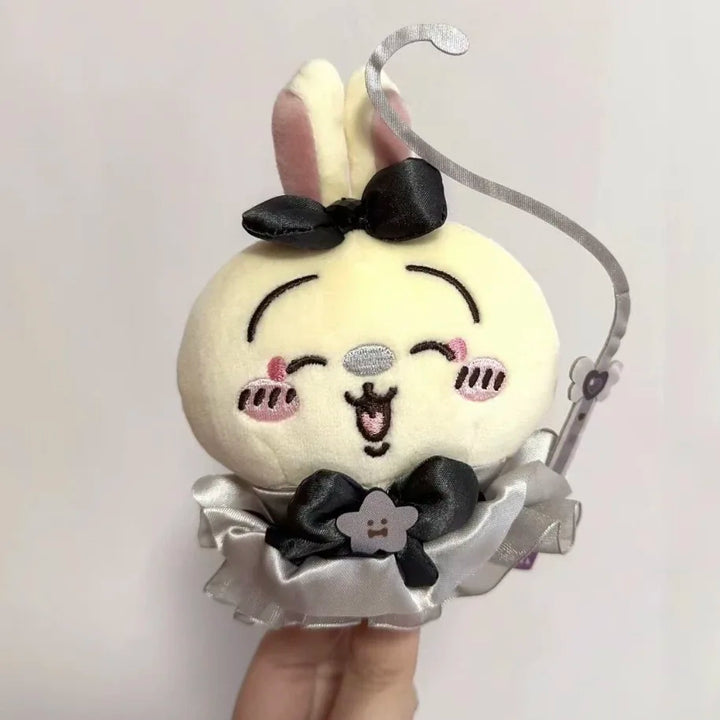Anime Joke Bear Plush Doll Toys Cartoon Usagis Hachiwares xiaoba Dark Angel Demon Series Plush Keychain Bag Pendant kid Gift