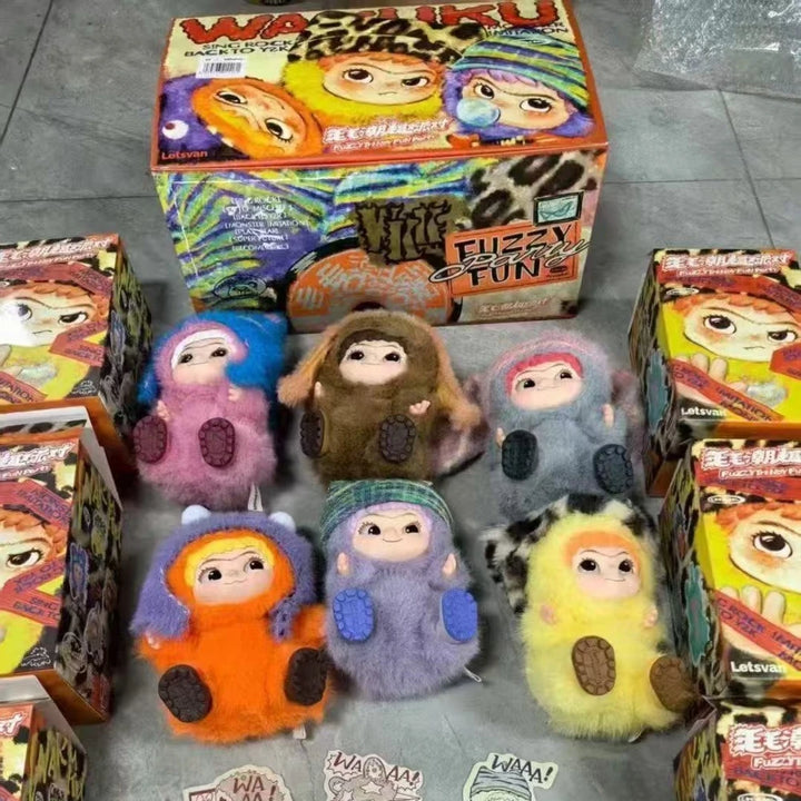 New WAKUKU Trendy Party Series Blind Box Handmade Plush Doll - Mystery Gift for Hair Fashion Lovers Vinyl Face Collectible Toy