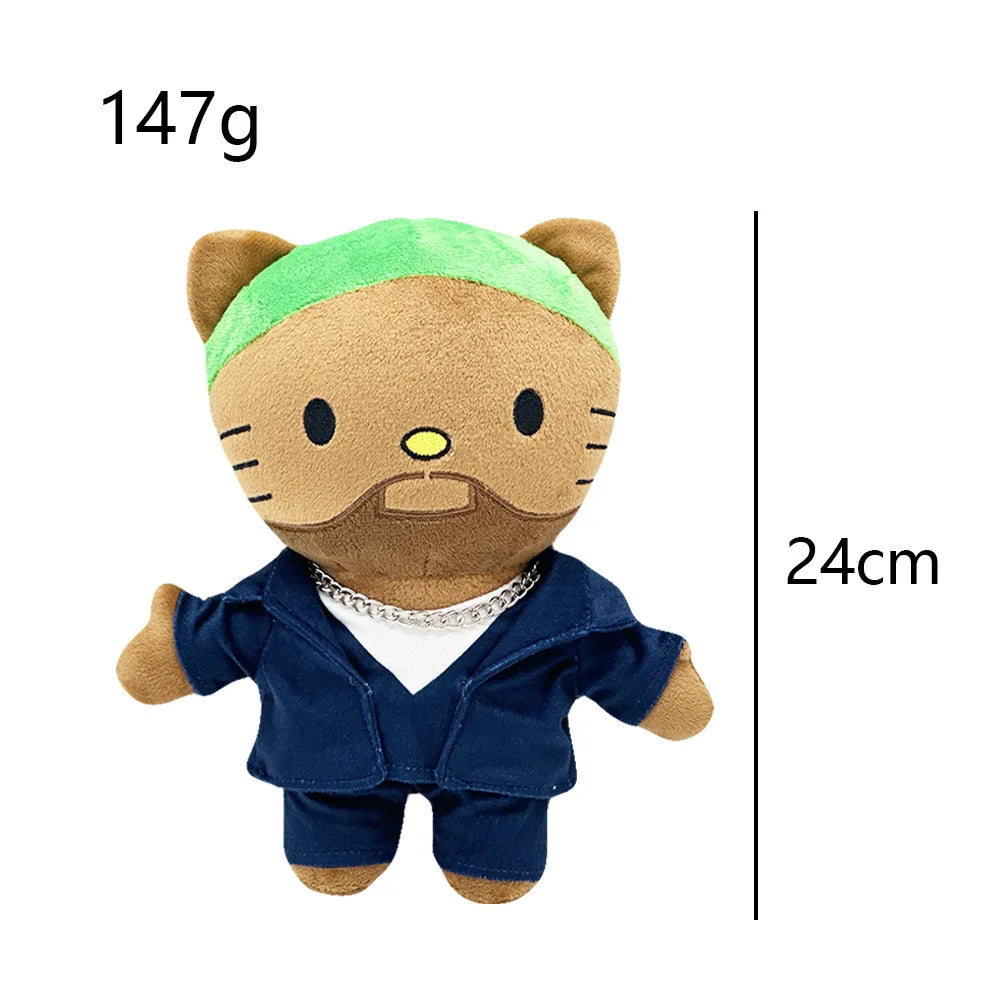 2025 New Hello Kitty Lil peep Kanye Tylerthecreator Plush Toy Doll with Clothes Stuffed Soft Plush Toys Fans Collect Gifts