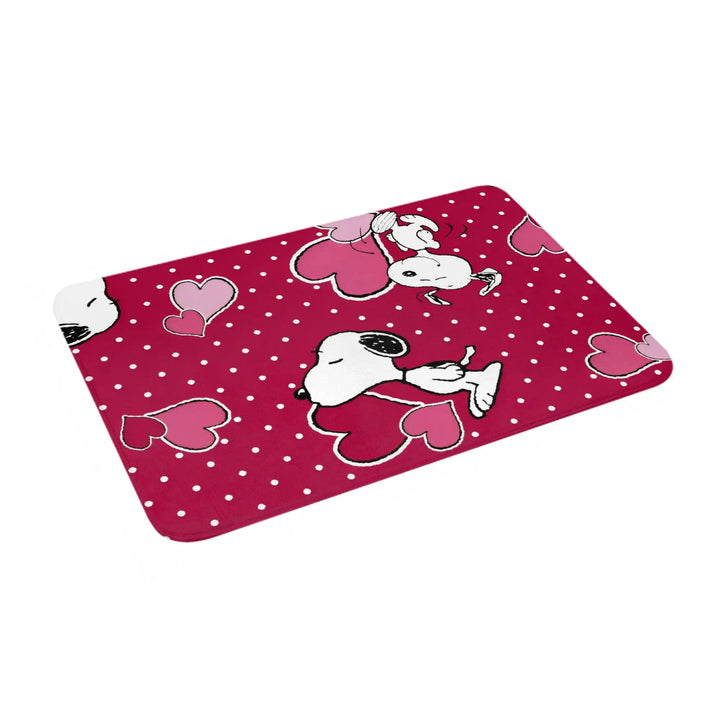 Cartoon Snoopy  Bathroom Rugs Mat Quick Dry  Bath Rugs Mats Carpet Non-Slip for Kitchen Shower