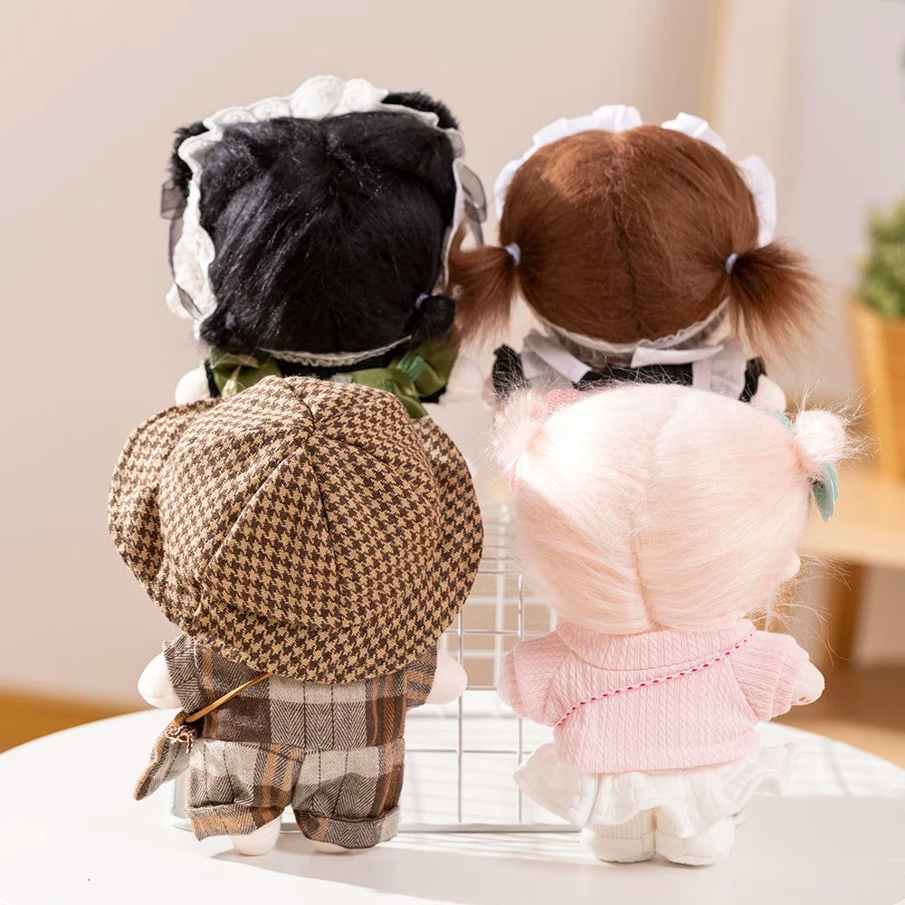 20cm Cute IDol Doll Plush Cotton Star Dolls With Clothes Kawaii Stuffed Baby Plushies Toys Fans Collection Children Gifts