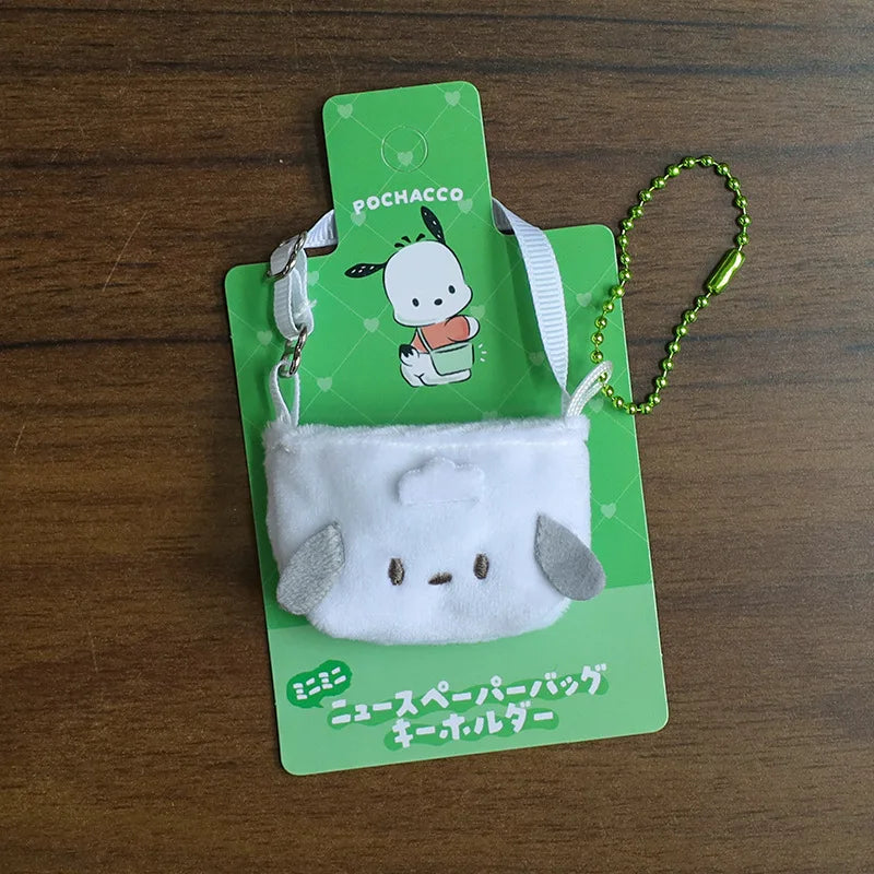 For Labubus doll Outfit Accessories Sanrios Hello Kitty Kuromi Cinnamoroll Melody Doll Hat mini bag Cute Doll Backpack Bag Set