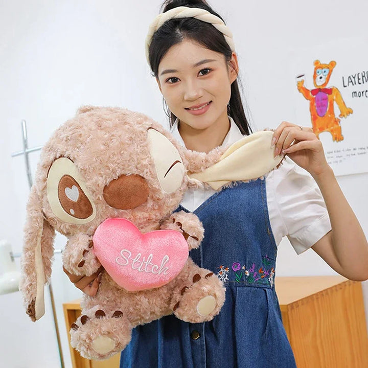 Disney 30/80CM Lilo and Stitch Plush Doll Cartoon Toy Anime Stuffed Kawaii Chocolate Soft Plushie Kids Birthday Xmas Gifts Stich