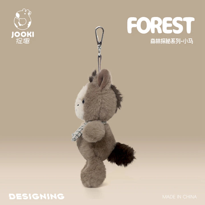 Small Plush Toys Frog Keychain Soft Dolls Fox Style Bag Accessories Fluffy Dog Key Ring Holder Kawaii Horse Pendant Cheap Gifts