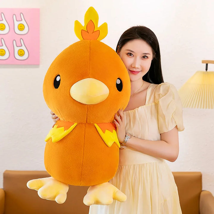 2023 Pokemon Torchic Large Plush Toys Anime Doll Cute Cartoon Pokémon Collection Torchic Stuffed Plushie Pillow Gift for Kids