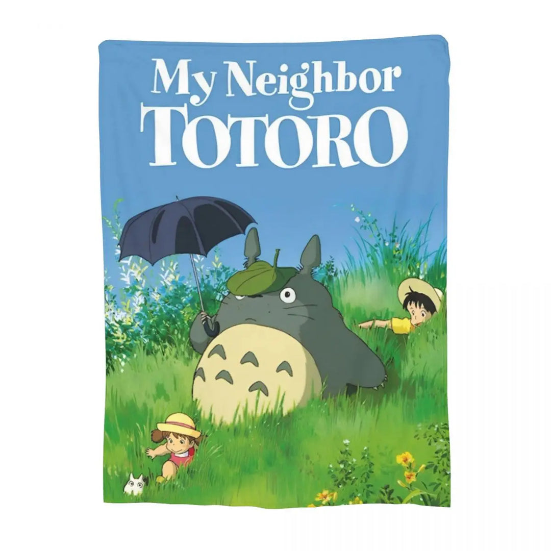 Cartoon Funny Cute T-Totoros Blanket Coral Fleece Plush  Soft Throw Blankets for Car Sofa Couch Bed Rug
