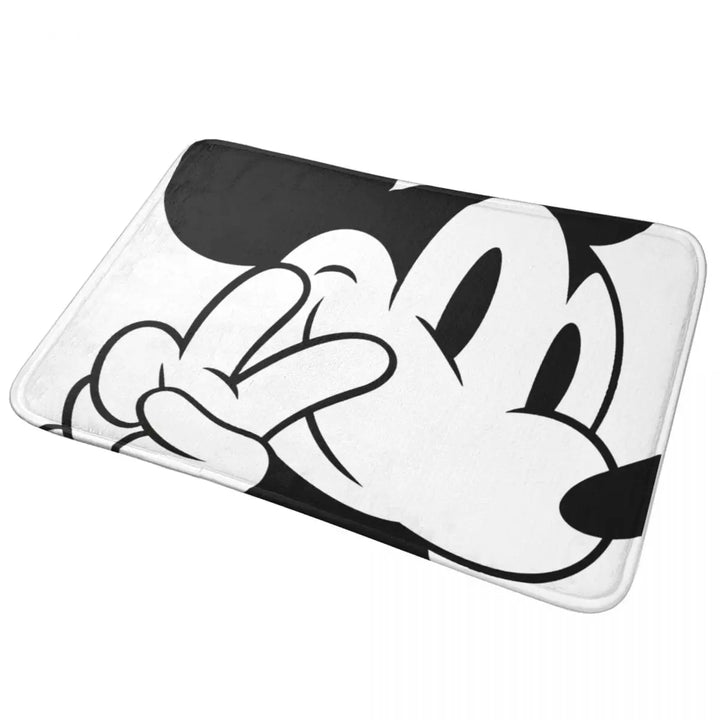 Modern Mickey Cartoon Bathroom Rugs Mat Quick Dry Bath Rugs Mats Carpet Non-Slip for Shower Tub