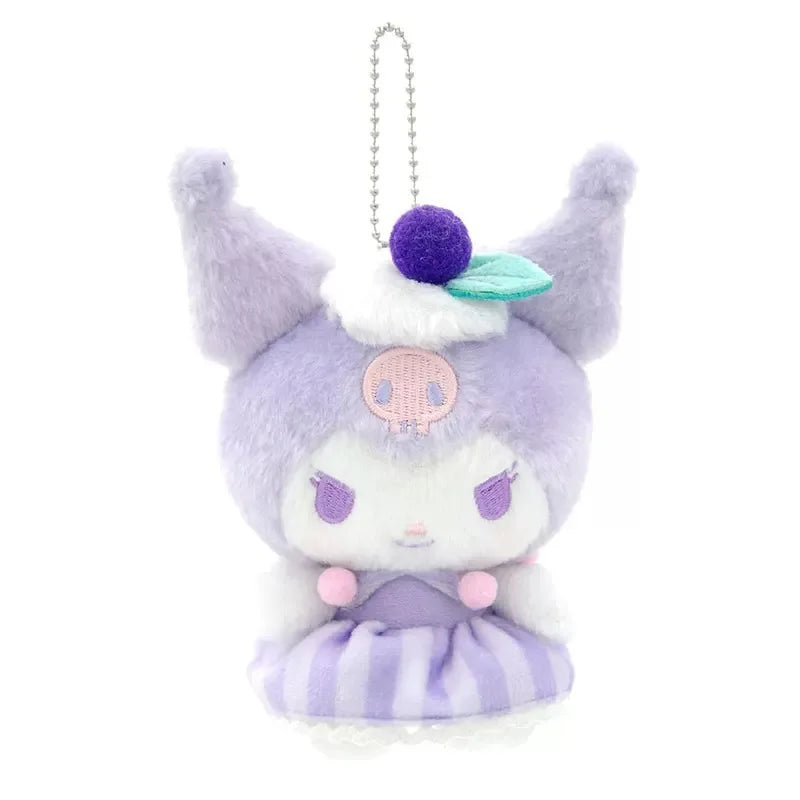 Sanrio Kuromi My Melody Plush Toys Kawaii Cartoon Cute Cinnamoroll Keychain Decoration Backpack Pendant Children's Birthday Gift