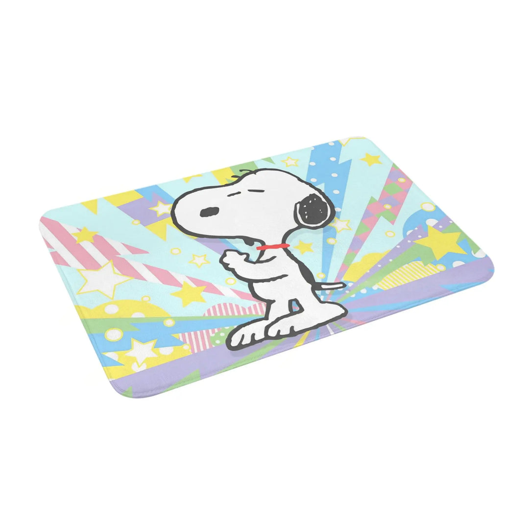 Snoopy Woodstock Bathroom Rugs Mat Extra Soft and Absorbent Cartoon Bath Rugs Mats Carpet Non-Slip for Kitchen Shower