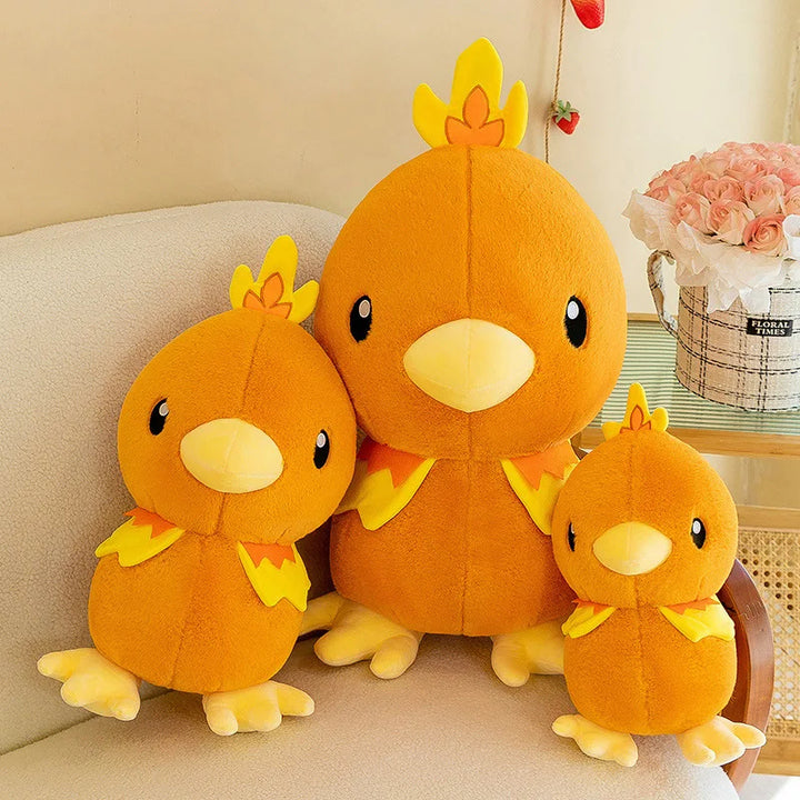 2023 Pokemon Torchic Large Plush Toys Anime Doll Cute Cartoon Pokémon Collection Torchic Stuffed Plushie Pillow Gift for Kids