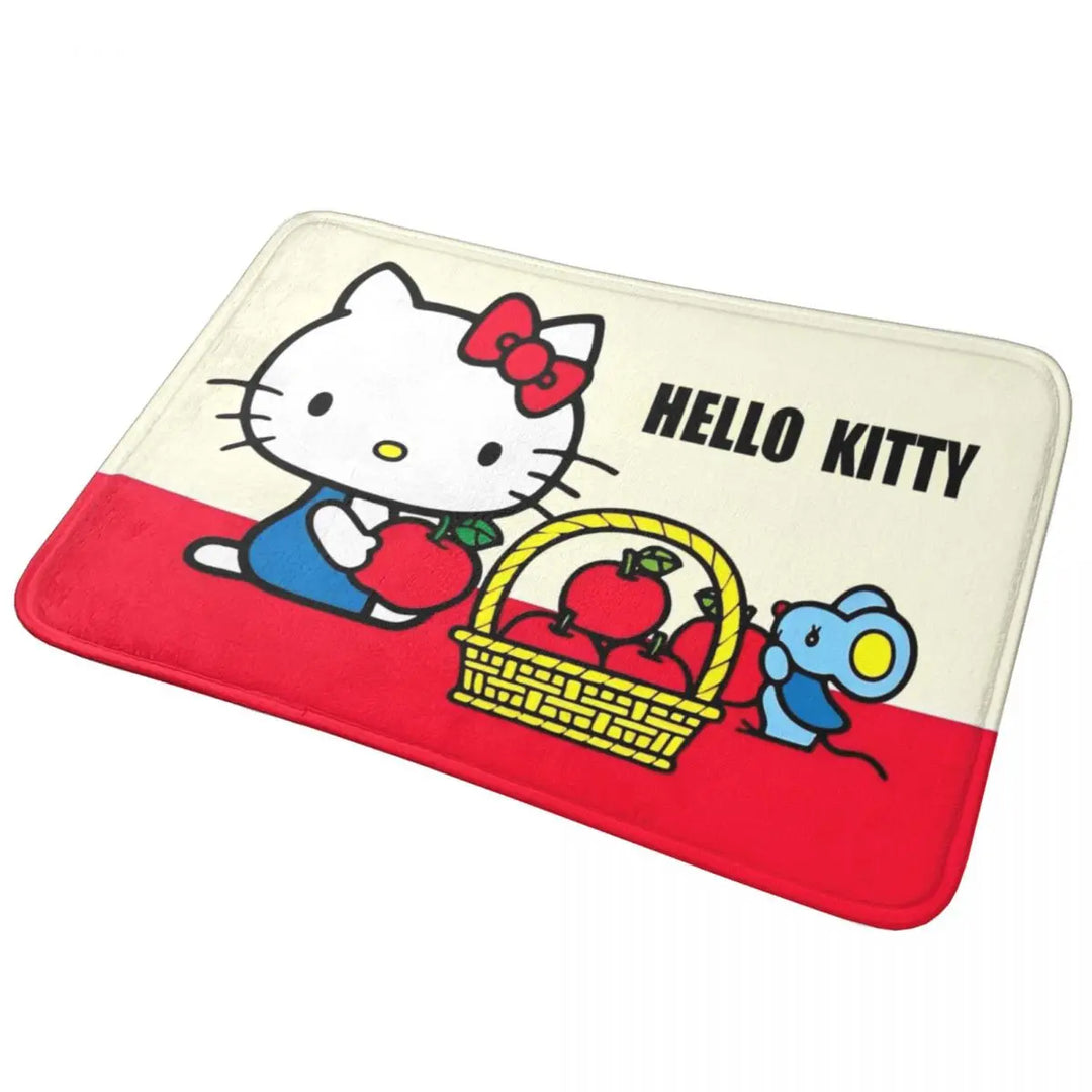 Hello Kitty Bathroom Rugs Mat Water Absorbent Bath Rugs Mats Carpet Non-Slip for Kitchen Shower