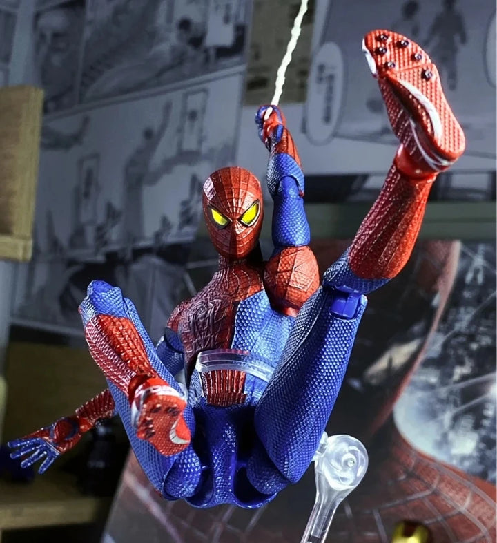 Ct Toys Mafex 001 Spiderman Action Figure Peter Parker The Amazing Spider-Man Shf Anime Figurine Customized Toys