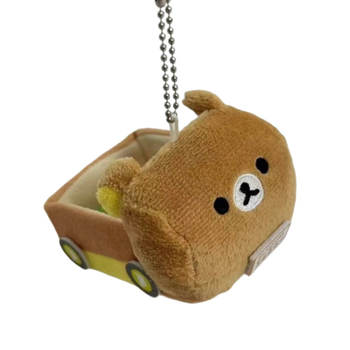 Cartoon Rilakkuma 20th Anniversary Plush Doll easy bear Temari bag Pendant Kawaii  Mini kuma car plush KeyChain Decoration Gift