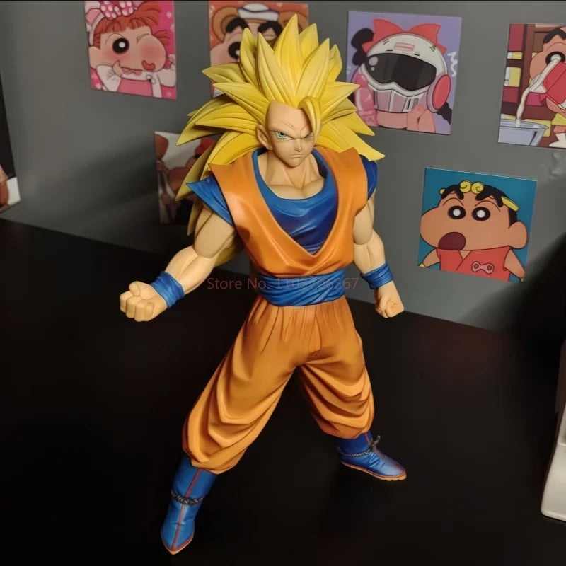 30cm dragon ball Z Ssj3 Goku Figure Goku Anime Figure Pvc Super Saiyan Statue Collectible Model Toys Gifts Customized