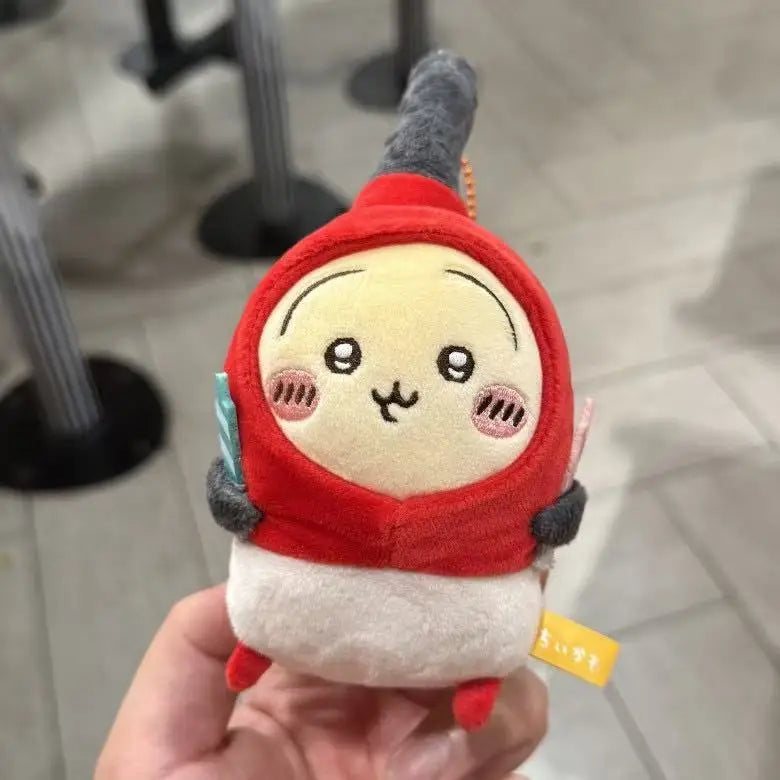 Cartoon Chiikawas Kawaii Birthday Series Lighter Usagi Cream Hachiware Keychain Plush Keychain knapsack bag Pendant Doll Gift