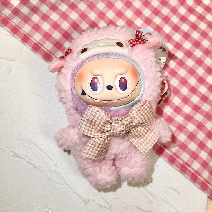 Hot Jumpsuit Kuromi Hello Kitty my sweet piano For LabubuClothes Crossbody Bag Labubu Outfit Cotton Doll Dress Hat Accessories