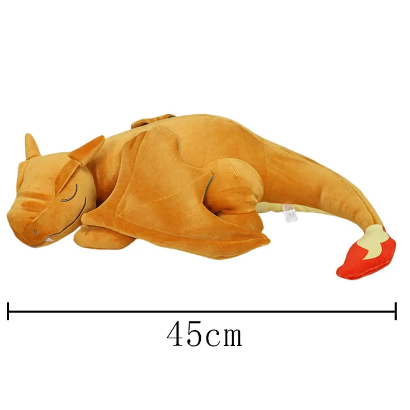 Big Size Sleeping Charizard Plush Pokemon Toy Rest Spitfire Dragon Soft Stuffed Doll Pillow Gift