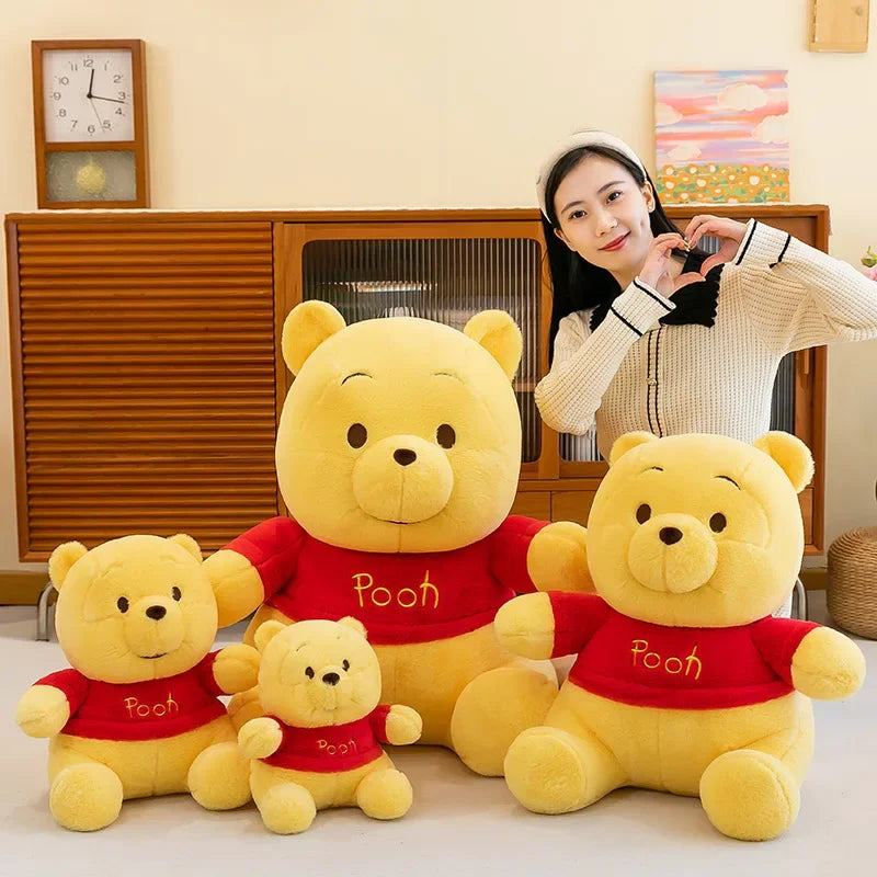 30/70cm Disney Winnie The Pooh Plush Toys Cute Large Stuffed Toys Cartoon Stuffed Anime Plushie Big Bear Doll Xmas Gift for Kids