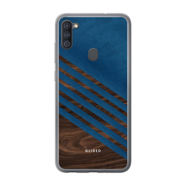 Blue Wood - Samsung Galaxy A11 Handyhülle