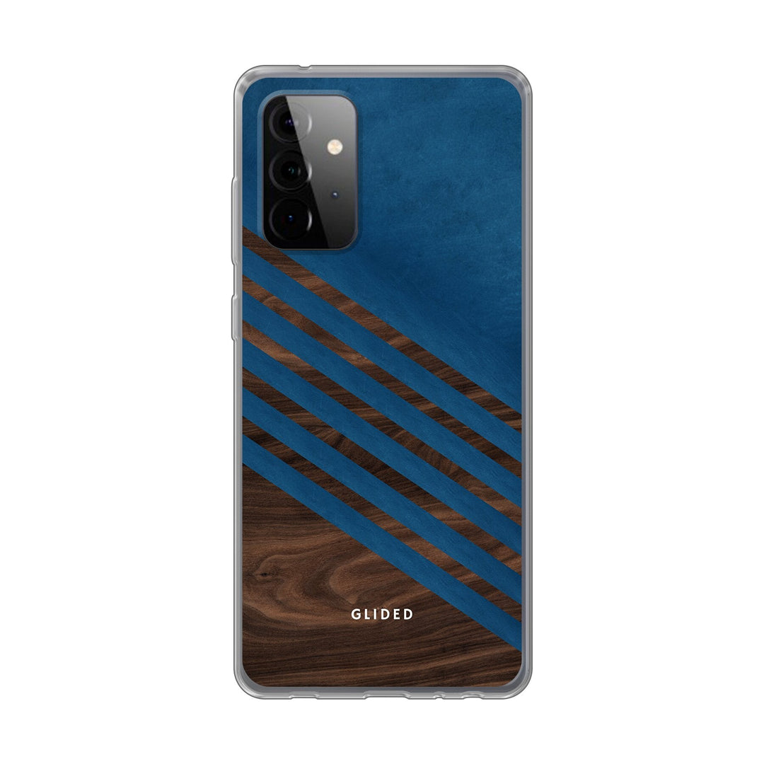 Blue Wood - Samsung Galaxy A72 5G Handyhülle