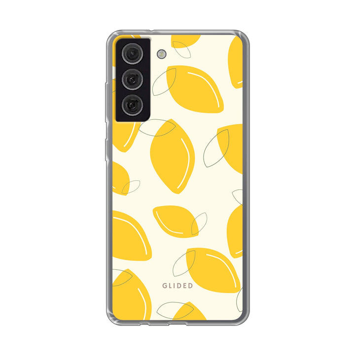 Abstract Lemon - Samsung Galaxy S21 FE Handyhülle