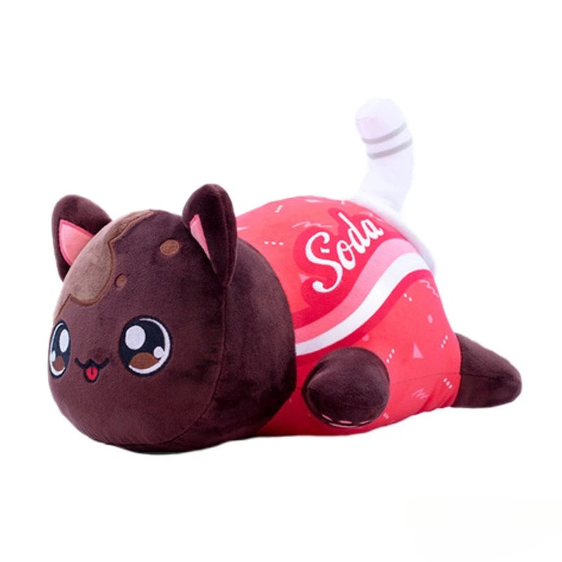Cute Soft Aphmau Plush Toy Doll Soft Cartoon Pillow Cushion French Fries Coke Burger Children's Companion Doll Christmas Gift