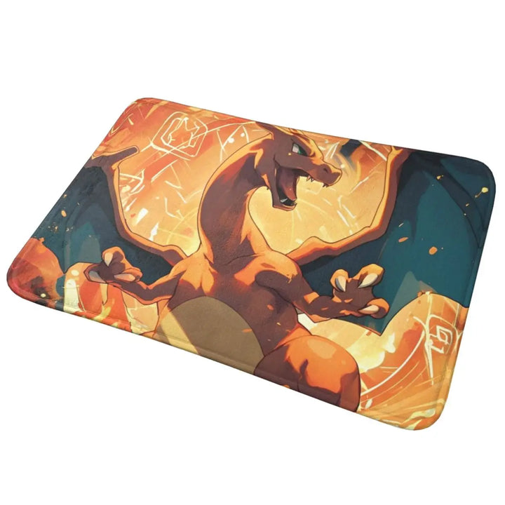 Cute Cartoon Manga Poke-Mon Memory Foam Bathroom Rugs Ultra Soft Non-Slip Pokemon Carpet Bath Mat Water Absorbent for Entrance