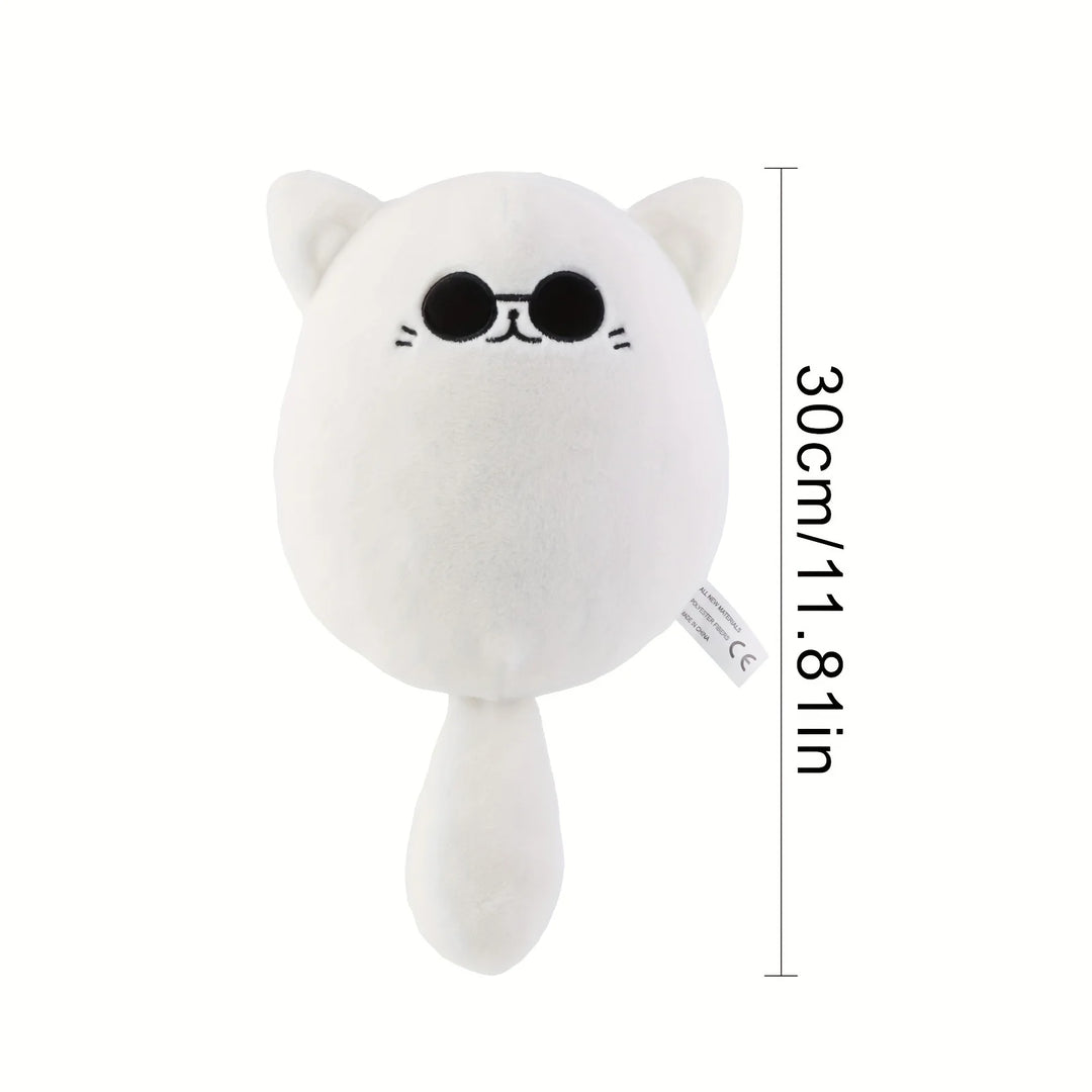 32cm Soft Gojo Cat Plush Pillow Hot Anime Sunglasses White Cat Plushies Toys Stuffed Animals Doll Home Decor Kids Birthday Gift