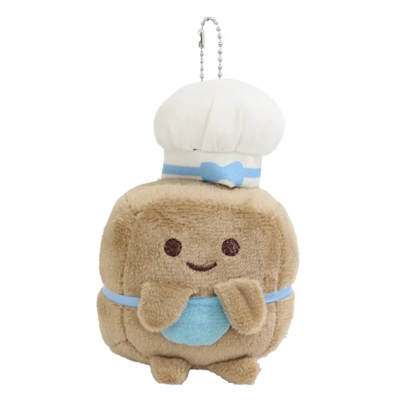 Cute Sumikkogurashi Plush Keychain Doll Soft Backpack Pendant White Sugar/Brown Sugar Children's Toys Christmas Surprise Gift
