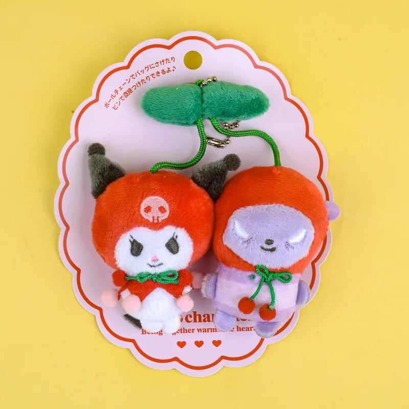 Kawaii Sanrio My Sweet Piano Hello Kitty Plush Toy Keychain Brooch Cherry Pachacco Backpack Pendant Decoration Girl Holiday Gift