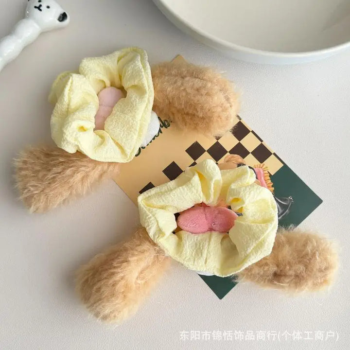 Kawaii Disney Cookieann Hair Circle Student Sweet Cute Cartoon Headband Plush Bow Decoration Creative Peripheral Girls Gifts