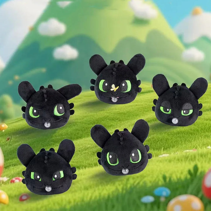 Kawaii Cartoon Night Fury Toothless Plush Toys Bubble Blowing Keychain Creative Boys and Girls Birthday Gifts Anime Peripherals